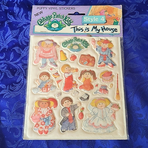 Vintage Other - Vintage 1984 Cabbage Patch Kids Puffy Stickers! "This is My House" Style 4 RARE!